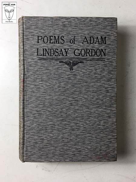 Poems By Adam Lindsay Gordon